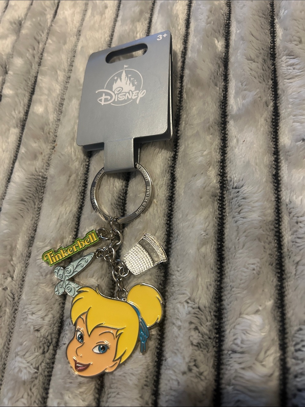 Disney Tinkerbell Yellow & Green Keychain original Disney parks